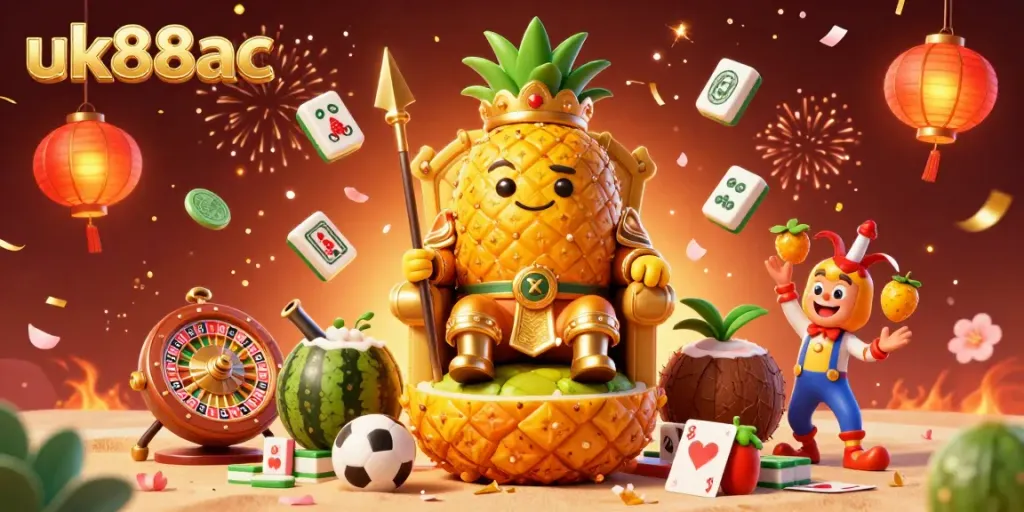Engage in thrilling gaming with uk88ac's vibrant casino scene featuring unique characters and elements.