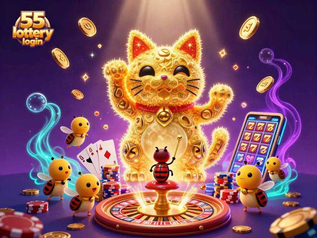 Immerse in thrilling gameplay with 55 lottery login, experiencing vibrant 3D casino magic.