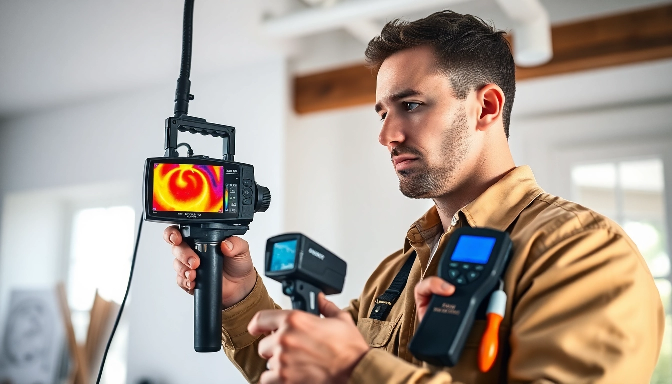 Expert leak detection specialist near me using advanced technology to assess plumbing leaks.