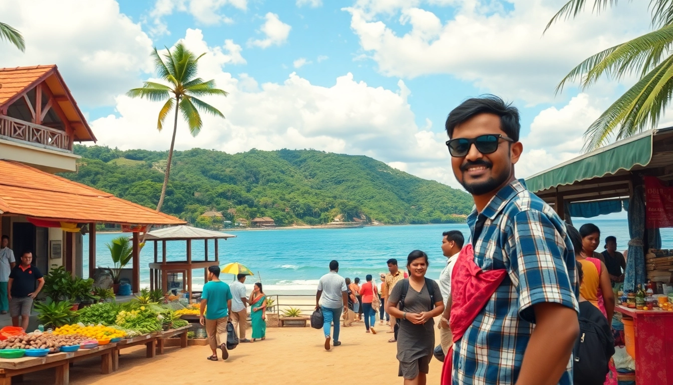 Vibrant travel scene in Hela Lanka, showcasing Sri Lanka's landscapes and culture.