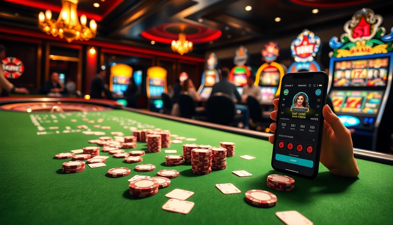 Experience high-stakes gaming action at https://f168.studio/ featuring vibrant poker and roulette tables.