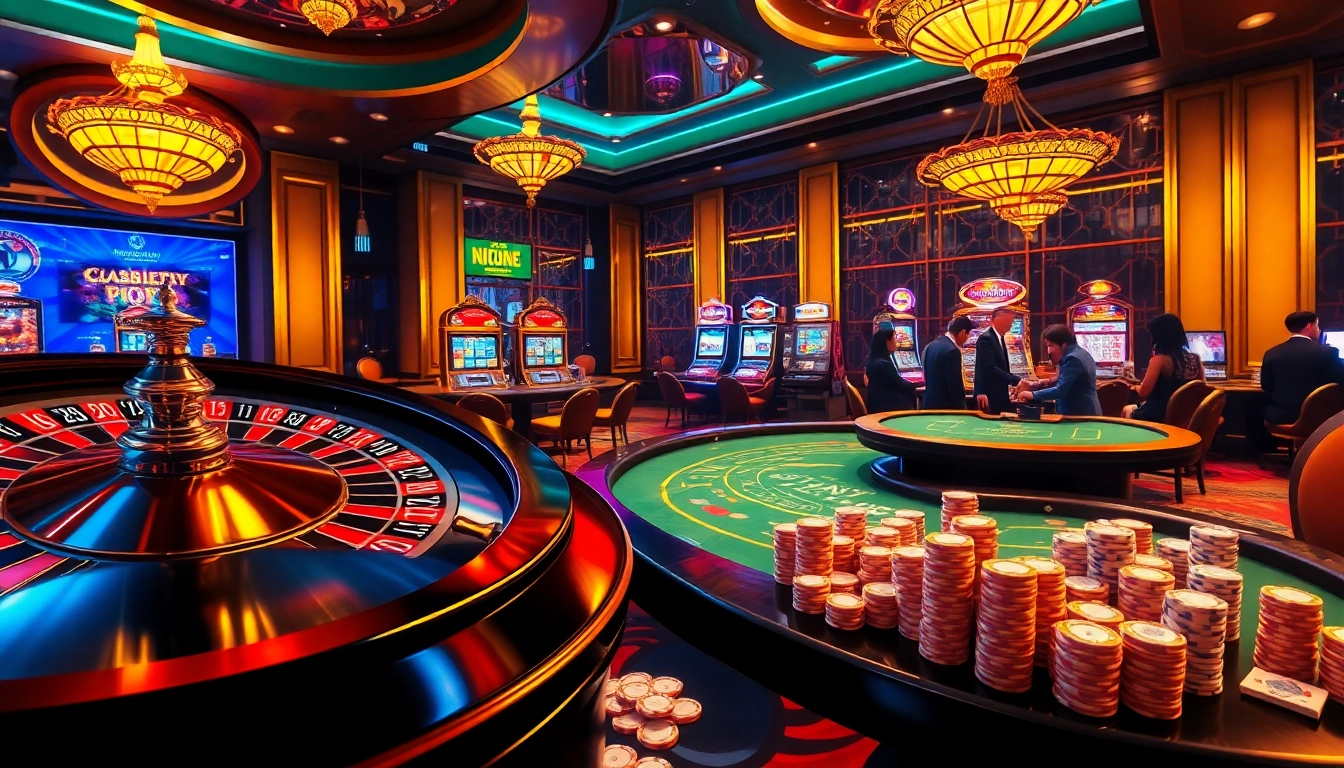 Engage in the excitement of https://king88b.us.com/ with players at vibrant casino tables.
