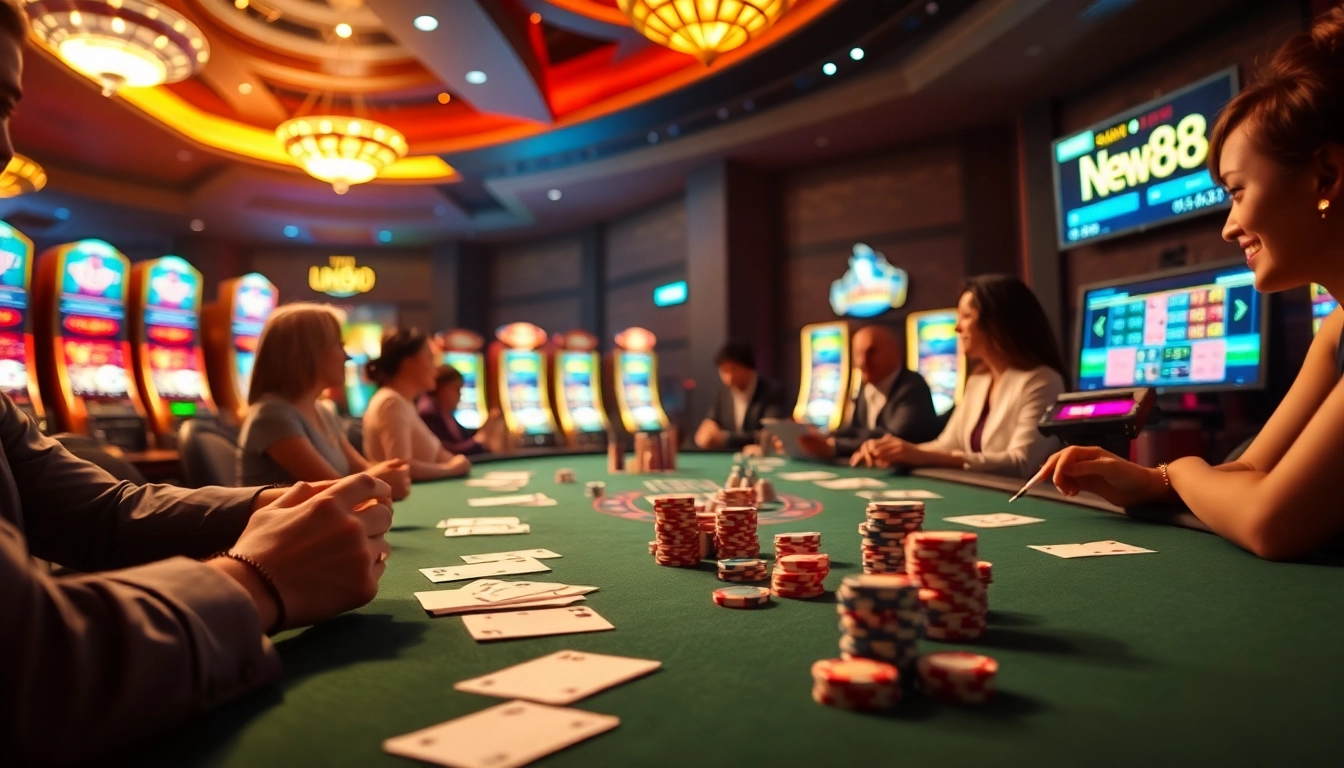 Engage in thrilling games at https://vnew88.vip/ with exciting casino tables, chips, and dynamic slot machines.