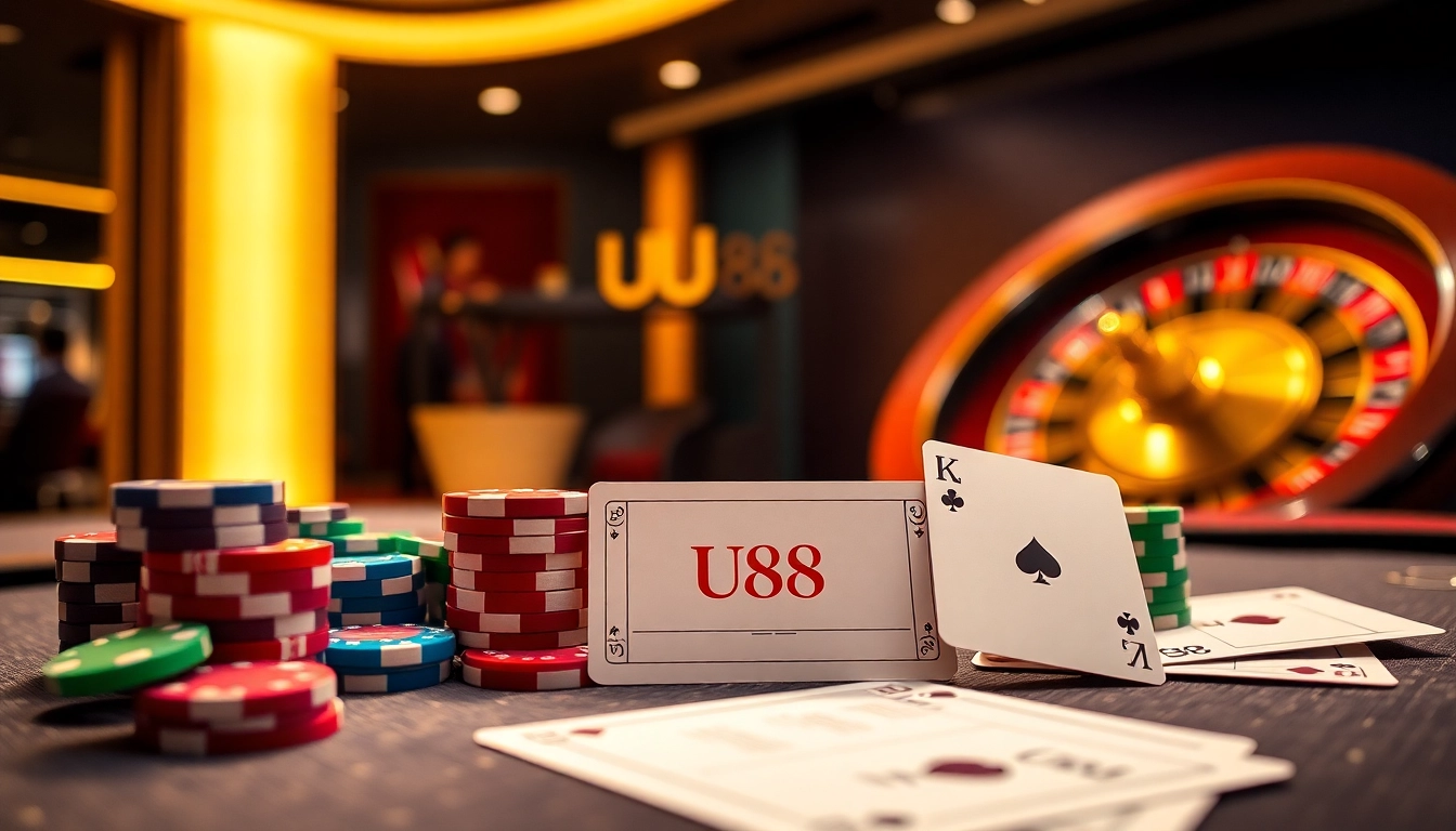 Join the thrill of UU88 Casino with vibrant betting slips and immersive gaming action.