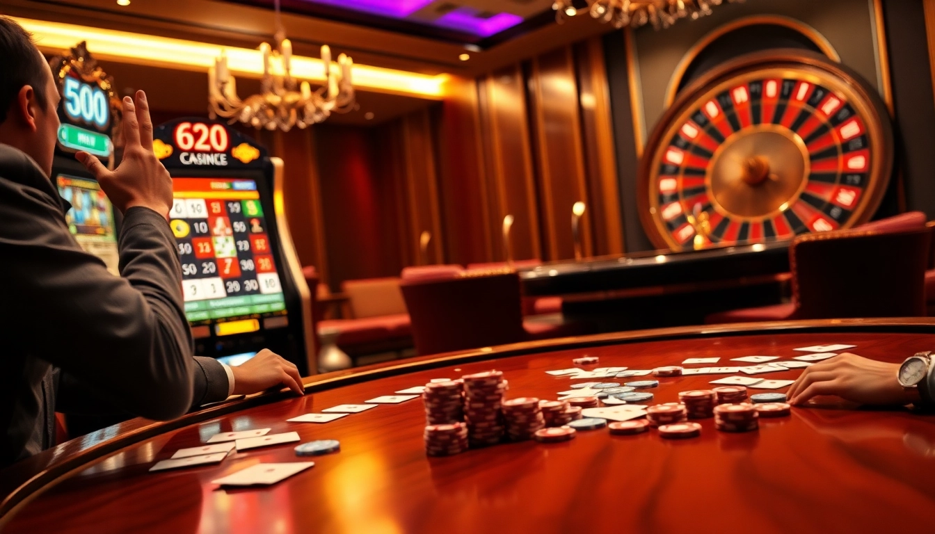 Engage in thrilling online gambling experiences at https://mm88.sh/ with vibrant casino visuals.
