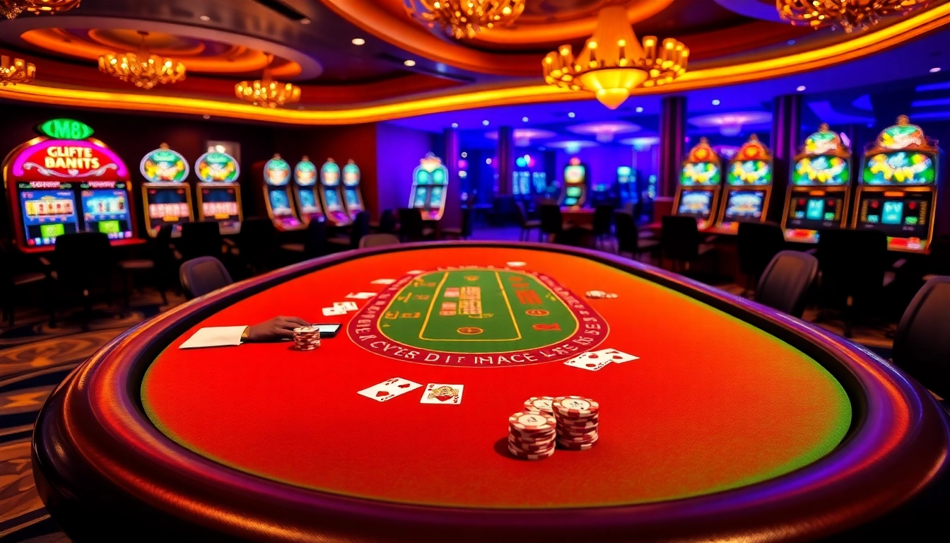 Experience the excitement of MM88 with vibrant casino tables, colorful chips, and thrilling online betting.