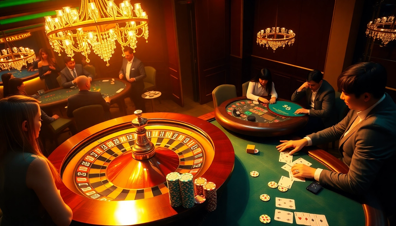 Experience the thrill of gambling at https://98win.exposed/ with luxurious casino gaming visuals featuring roulette and poker.