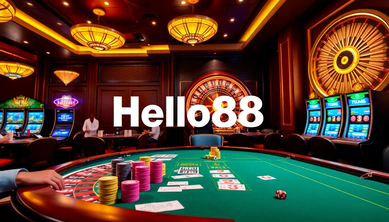 Experience winning thrills at Hello88 with vibrant casino tables and exciting games.
