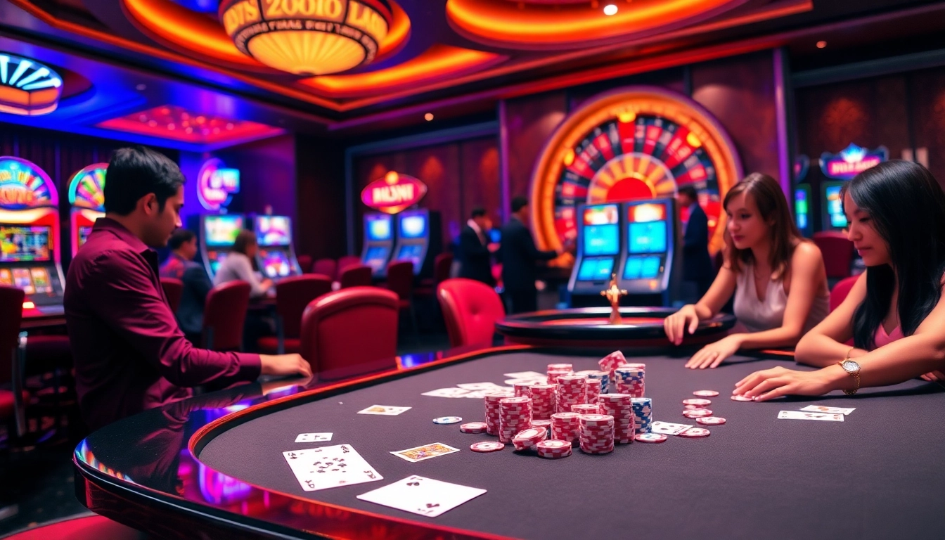 Experience live casino excitement at https://tk88t.org/ with vibrant poker games and roulette action.