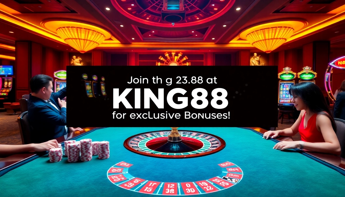 Experience thrilling casino action and winning strategies at https://king88us.com/ with vibrant gaming scenes.
