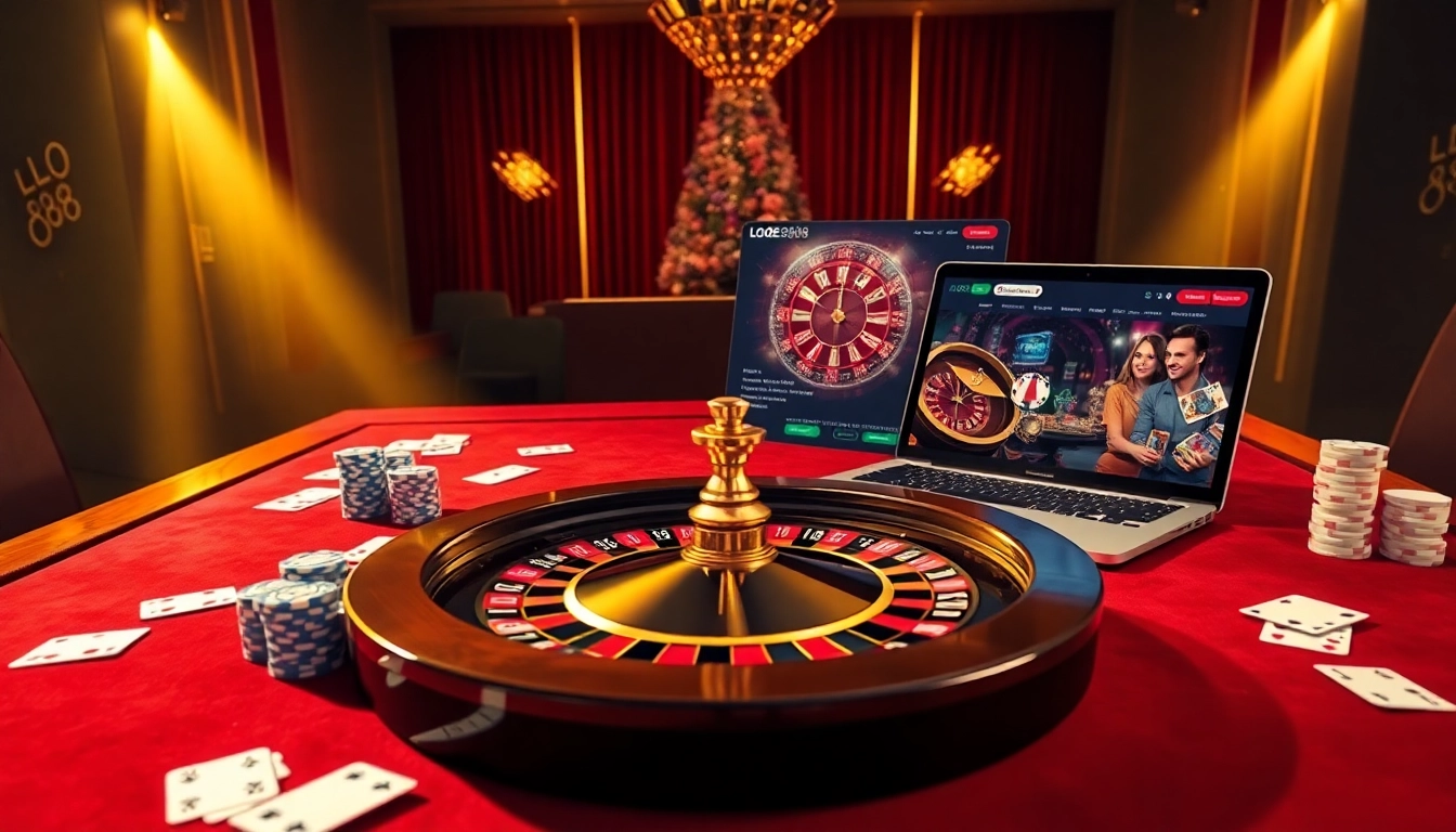 Gambling enthusiasts enjoying Lode88's exciting online roulette experience