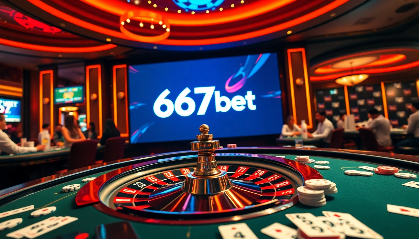 Experience the excitement of gambling at 667bet Download with vibrant casino elements.
