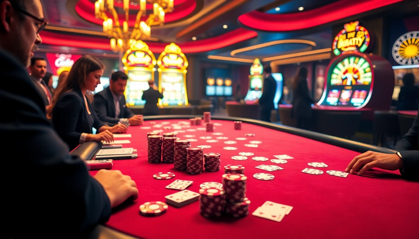 Experience high-stakes excitement at the Bugatti8-themed casino, featuring poker and roulette.