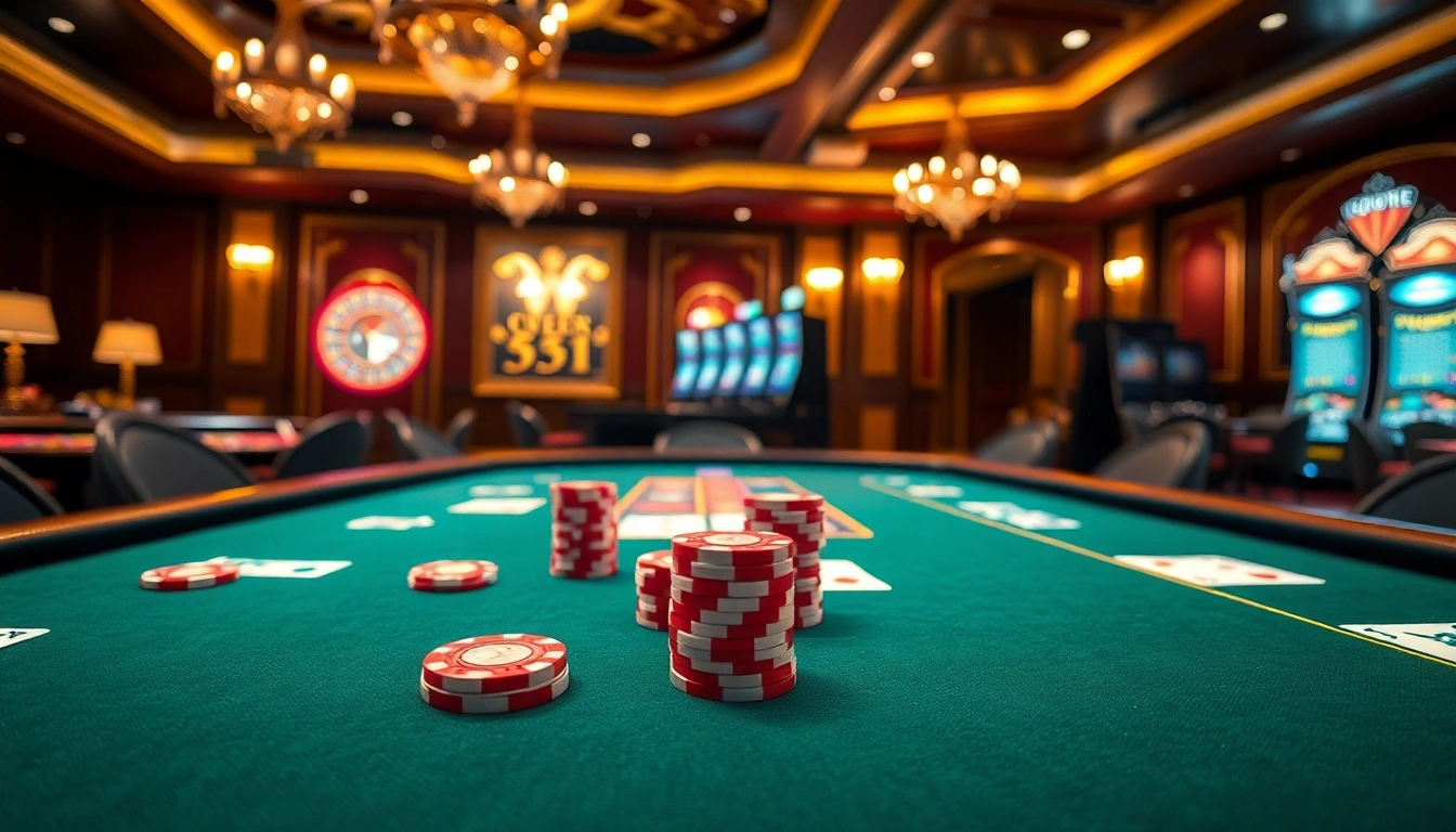 Experience thrilling gameplay at TX88 with vibrant poker chips and elegant casino ambiance.