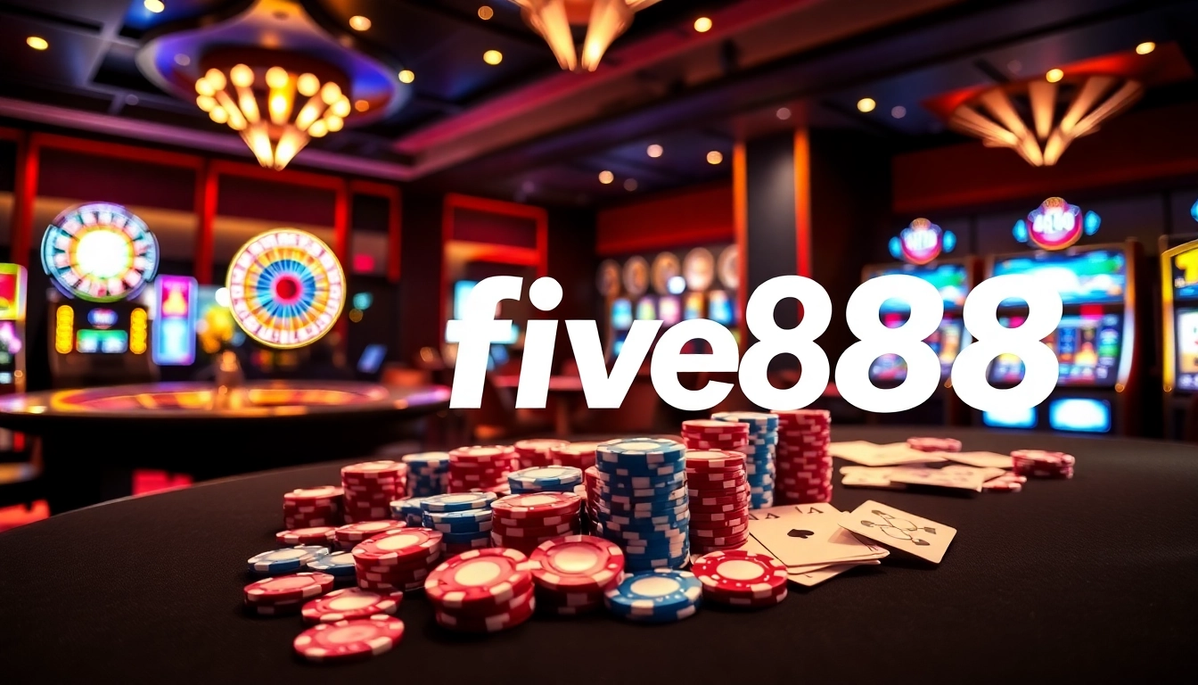 Experience the vibrant world of five88 casino with thrilling poker action and roulette excitement.