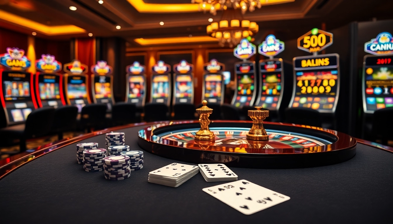 S8 betting action at a luxury casino table with cards, chips, and roulette wheel.
