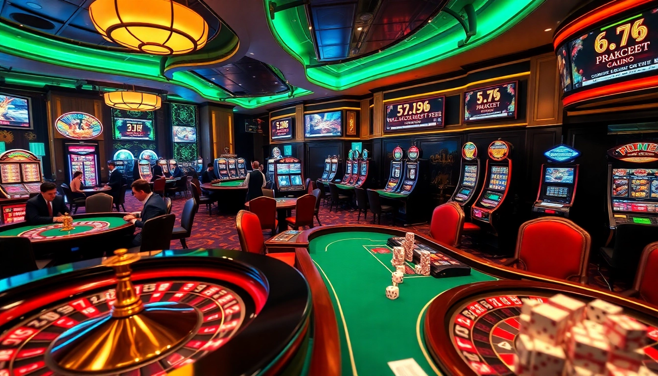 Players engaged in intense game action at UU88 casino tables with vibrant colors and excitement.
