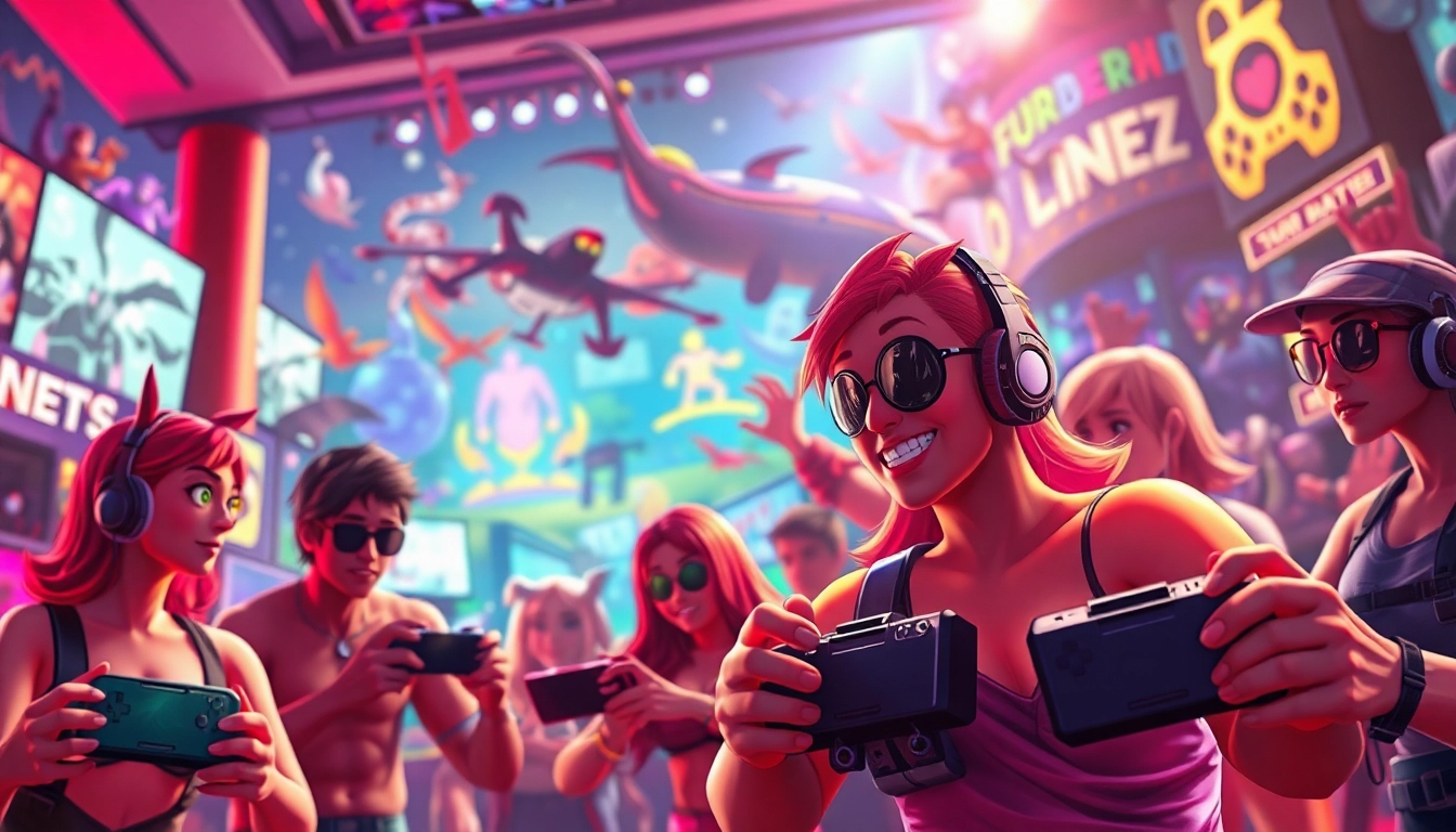 Engaging scene of diverse XXX games showcasing interactive adult gaming experiences.