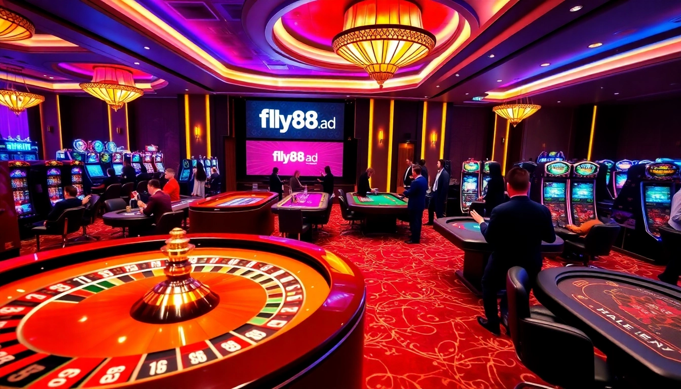 Experience high-stakes gambling at fly88.ad with roulette, poker, and lively casino action.