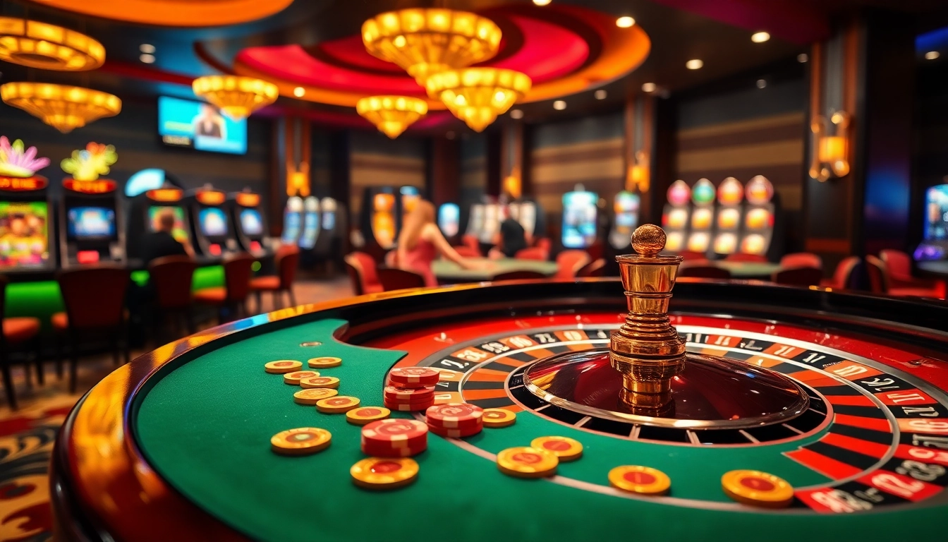 Experience the thrill of go99.kitchen at a luxurious casino table with vibrant games.