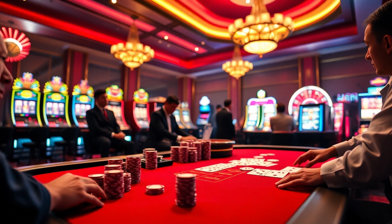 Experience thrilling gameplay at https://xx88n.org/ with professionals at a dazzling casino table.