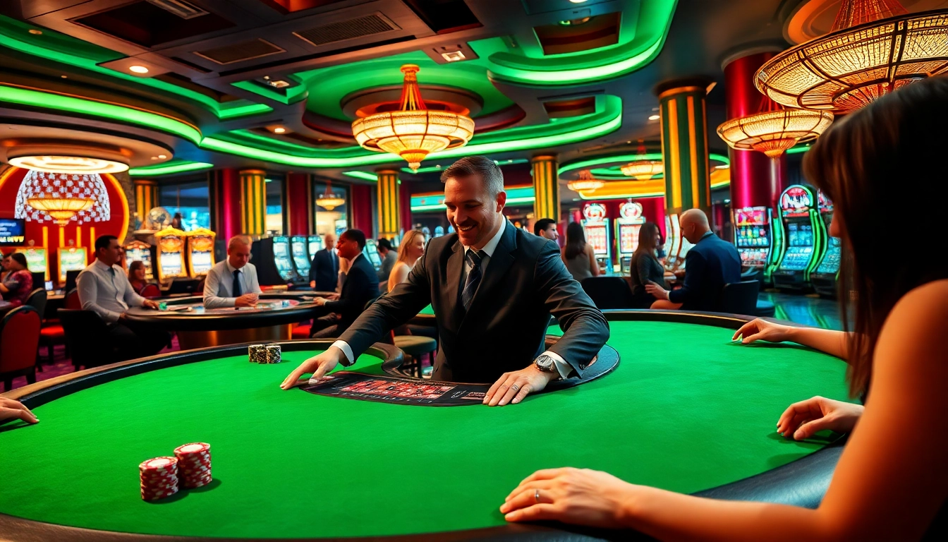 Engaged players enjoying a thrilling moment at rr88com's luxurious casino table.