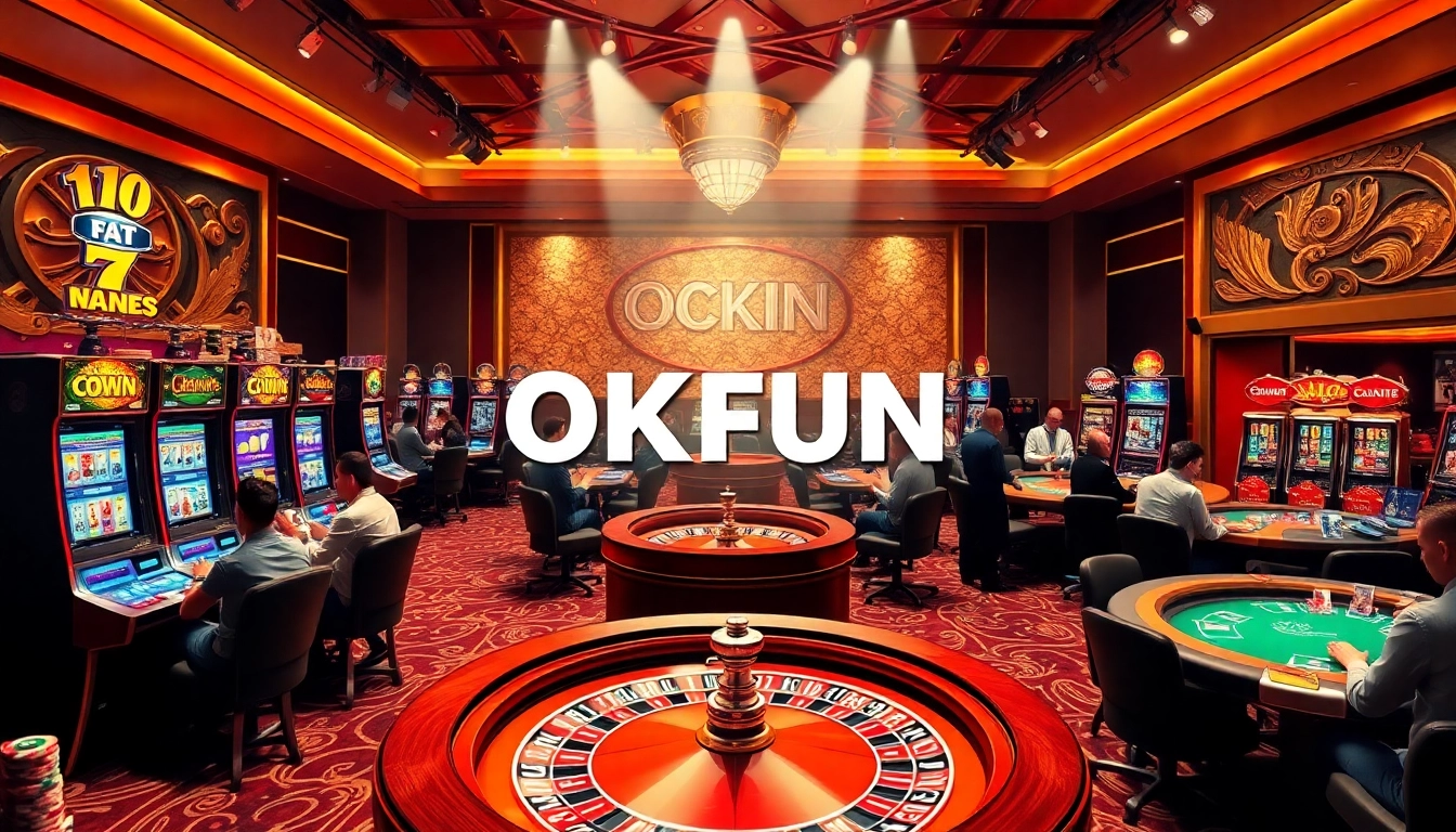 Experience the thrill of winning at OKFUN Casino with exciting games and vibrant players.