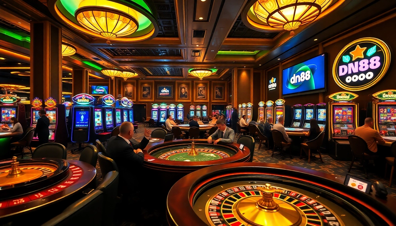Experience thrilling gameplay at dn88 with exciting slots and vibrant casino tables.