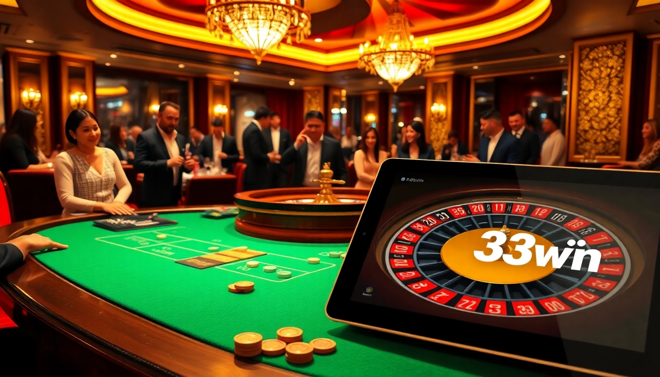 Engage in thrilling gambling with đăng nhập 33win đăng nhập at luxurious casino tables and roulette.