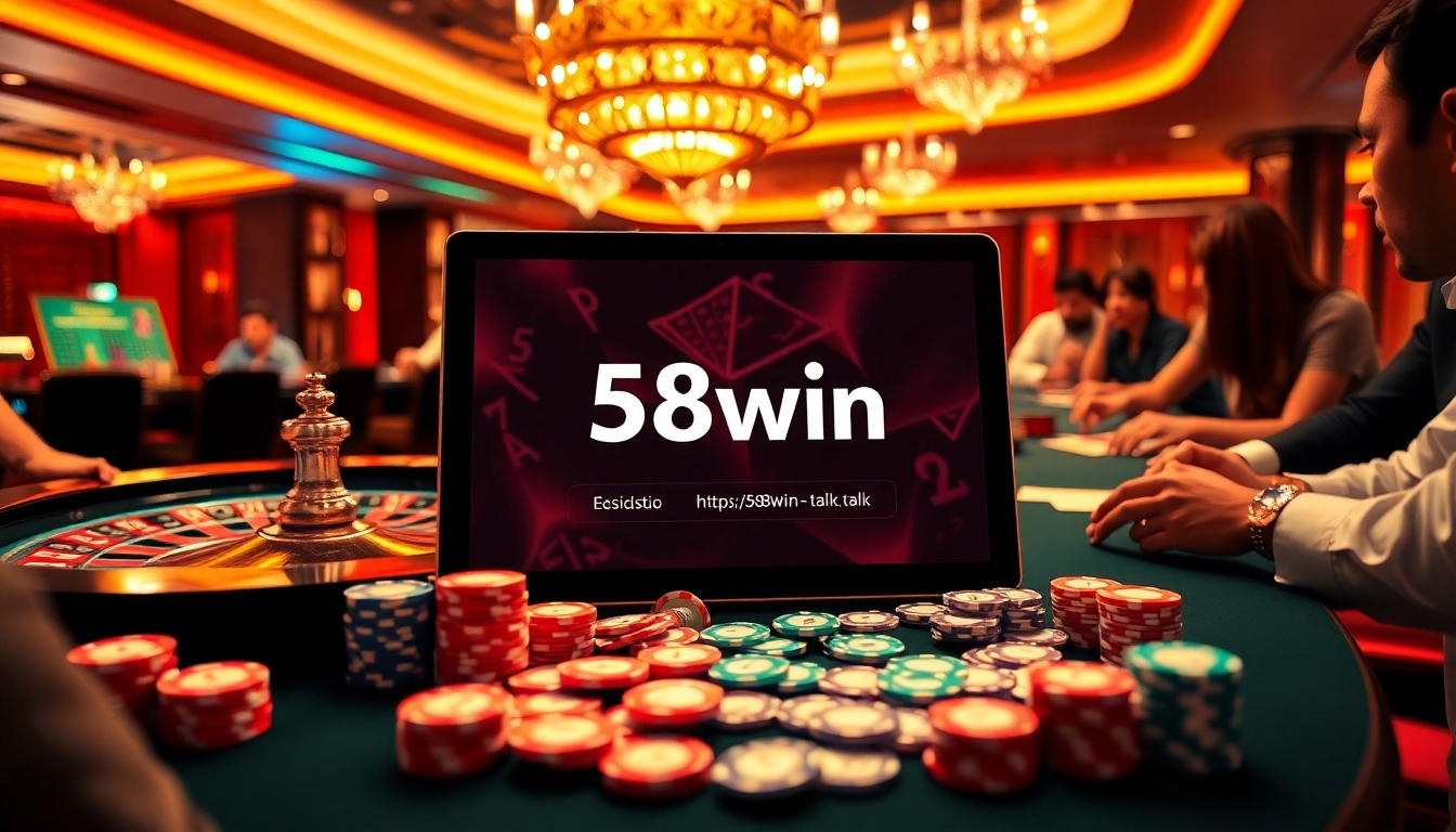 Experience thrilling gameplay at https://58win.talk/ with vibrant casino tables and engaging players.