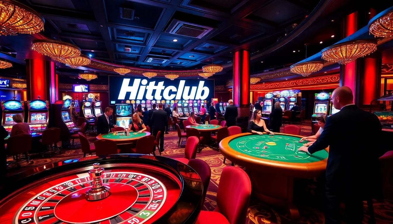 Experience thrilling gameplay at Hitclub with vibrant casino tables and engaged players.