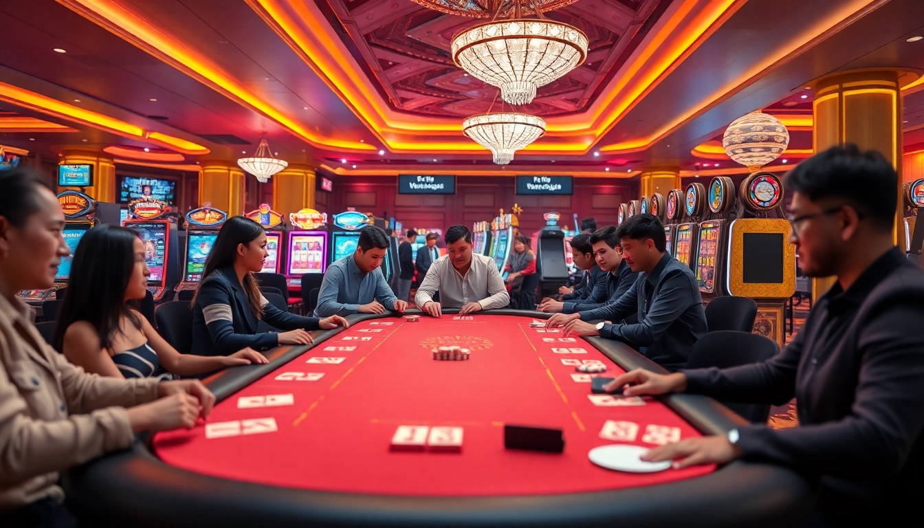 Interactive online casino experience at luck8win.live featuring diverse players and vibrant ambiance.