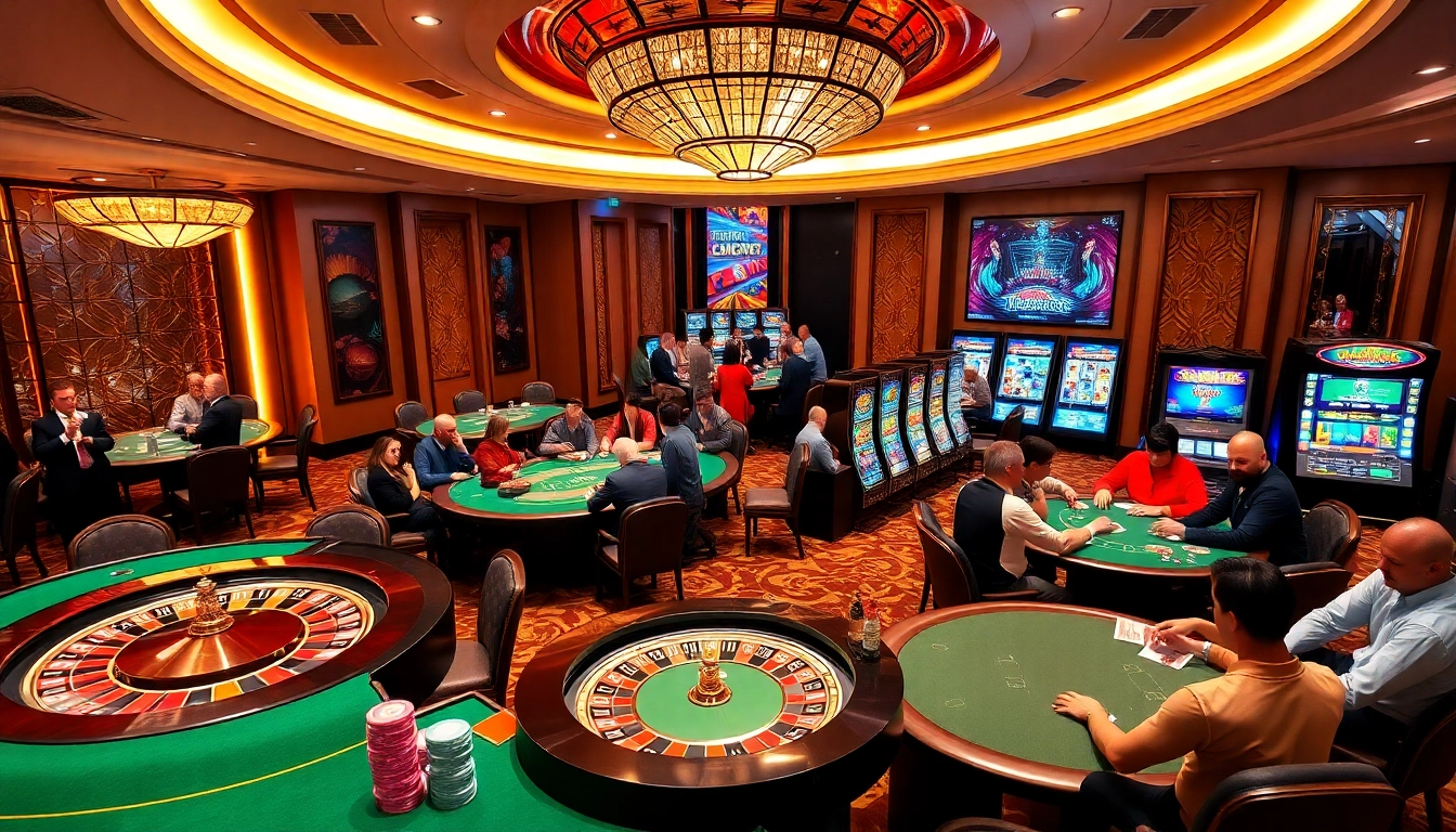 Experience luxury gaming at https://13win.luxury/ with excited players and vibrant casino tables.