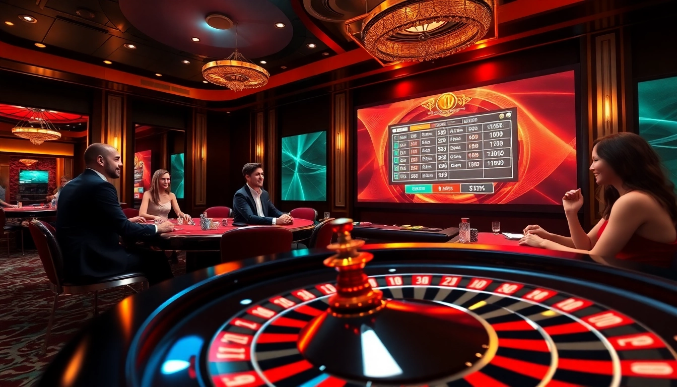 Action-packed scene showcasing vibrant gambling elements as players engage in đăng nhập 789club.