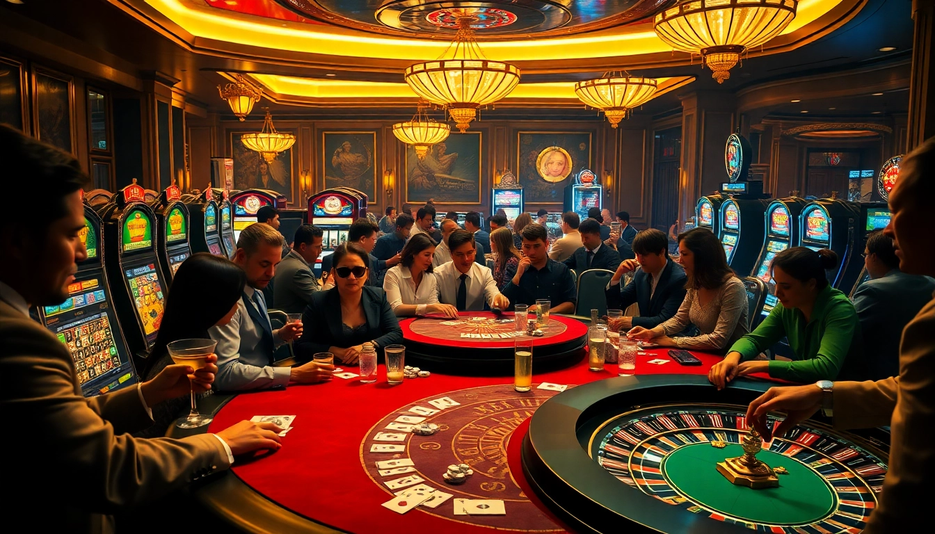 Experience thrilling gameplay at LC88 with vibrant slot machines and poker action.