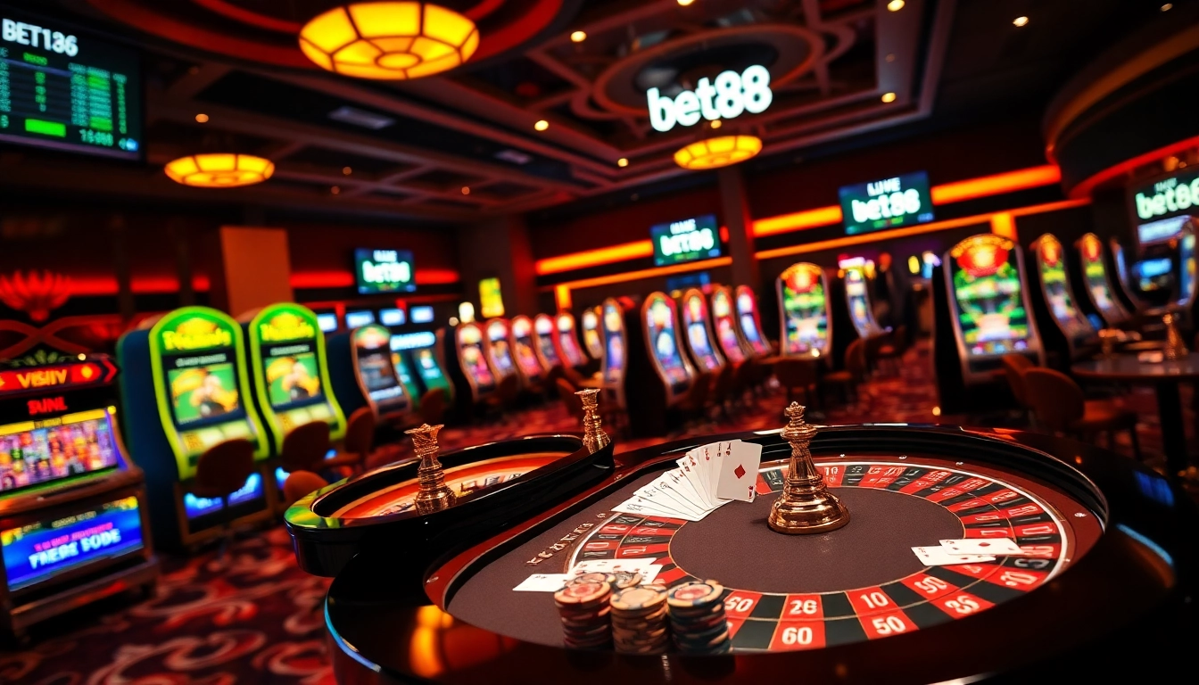 Bet88 brings the thrill of live casino action with roulette, cards, and vibrant gaming excitement.