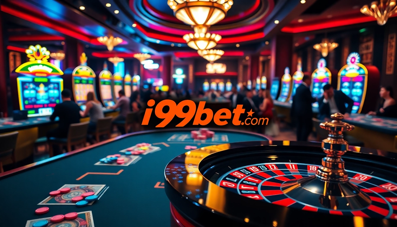 Experience the excitement of a vibrant casino scene with i9bet com at the forefront.