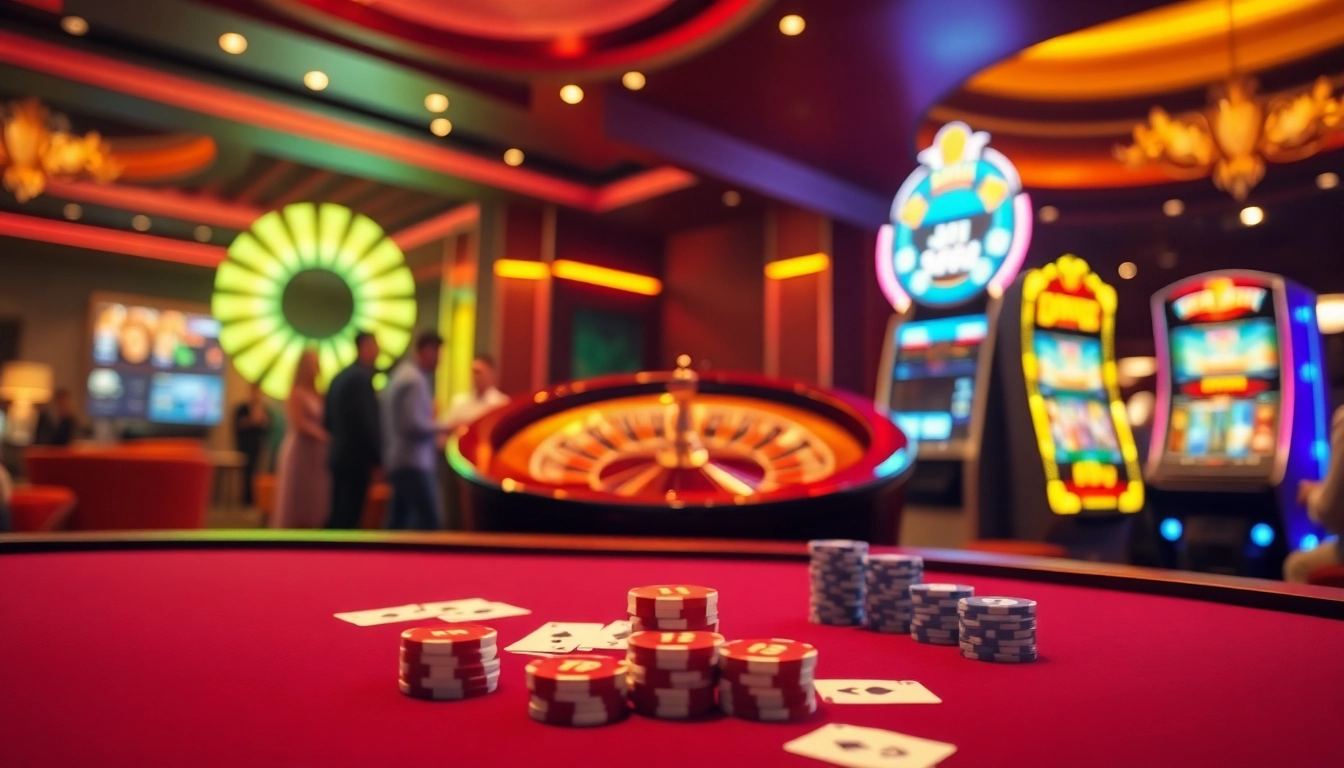 Experience the thrill of gaming at trang chủ dn88, featuring exciting casino tables and vibrant slot machines.