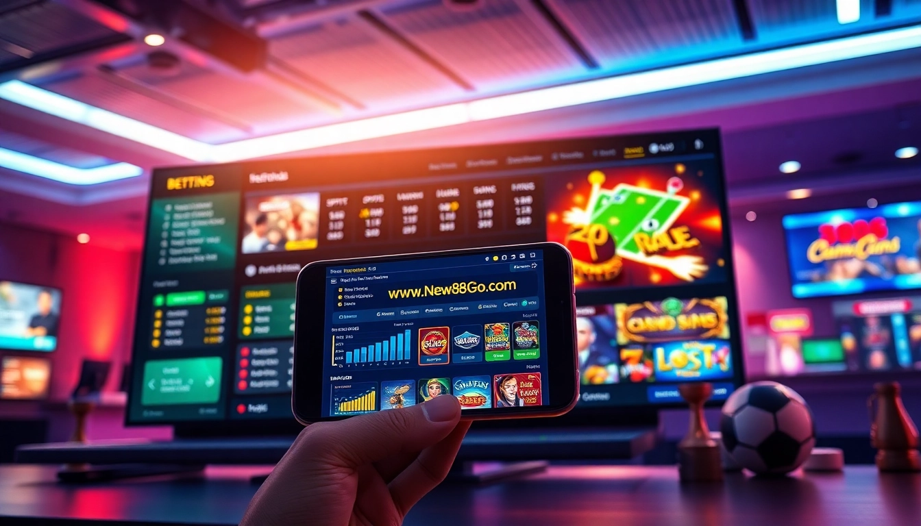 Dynamic online gaming interface at new88go.com showcasing various betting options seamlessly.