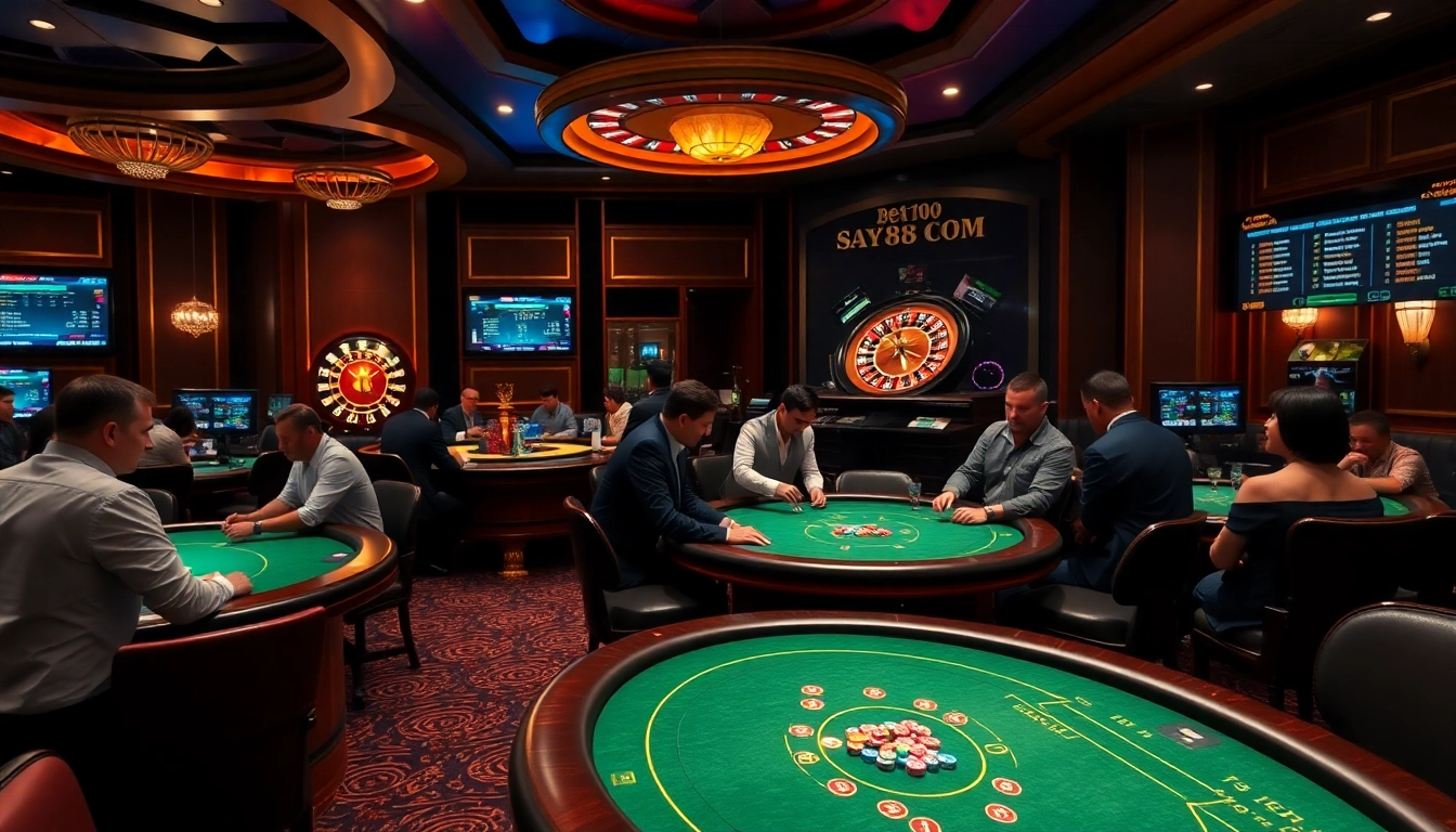 Engage in thrilling gameplay at say88 com with high-stakes poker and roulette excitement.