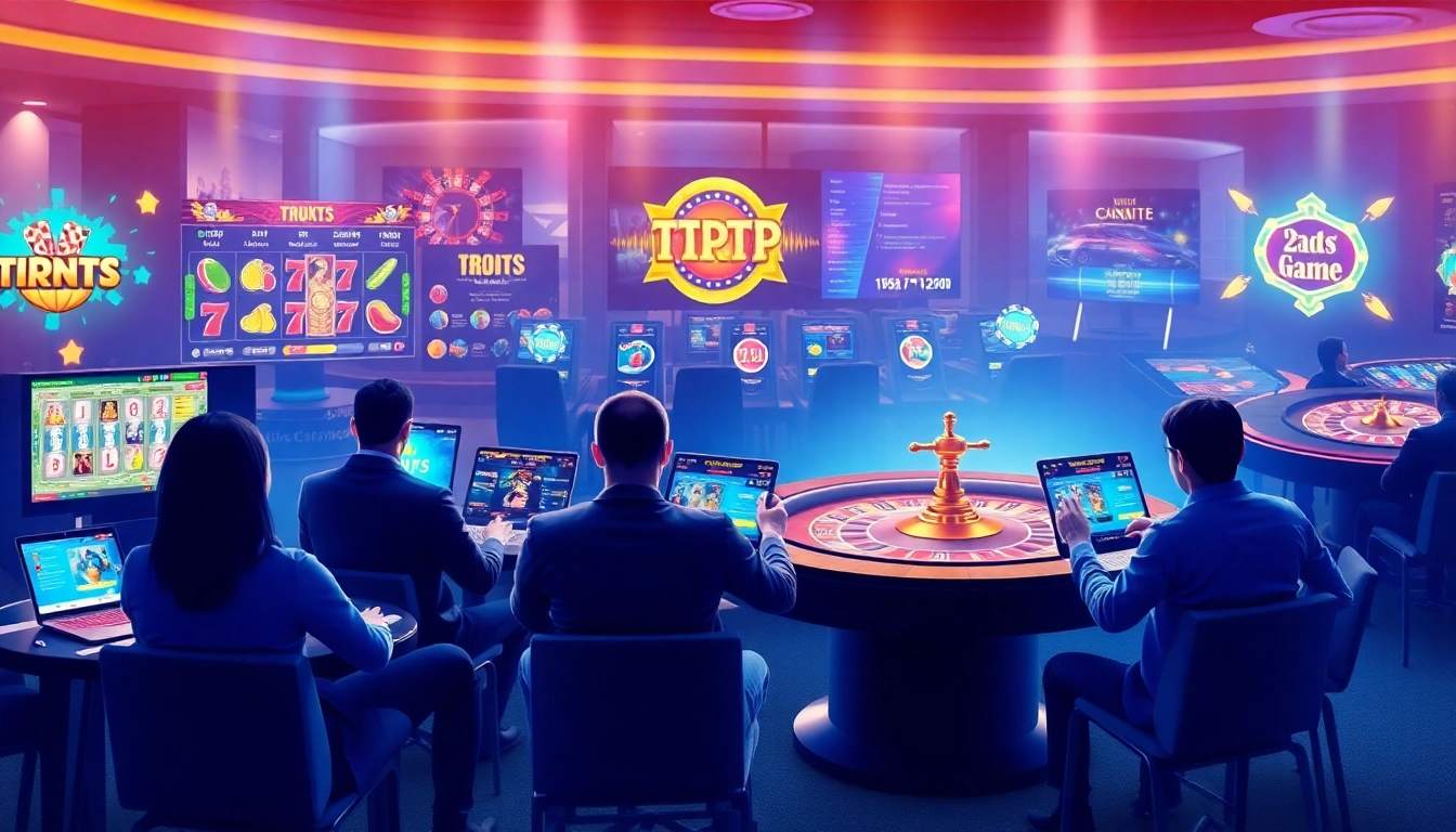 Exciting TTPTP online betting platform showcasing vibrant games and players engaged in betting.