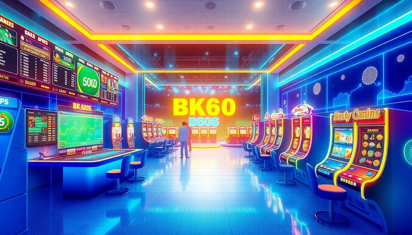 Engaging online gaming scene representing bk860s.com with vibrant graphics and interactive elements.
