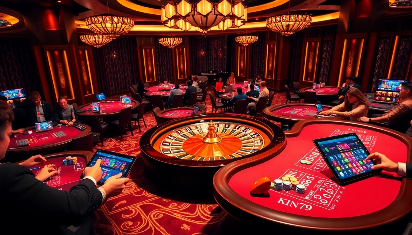 Experience thrilling games at king79 with vibrant casino tables and modern betting technology.