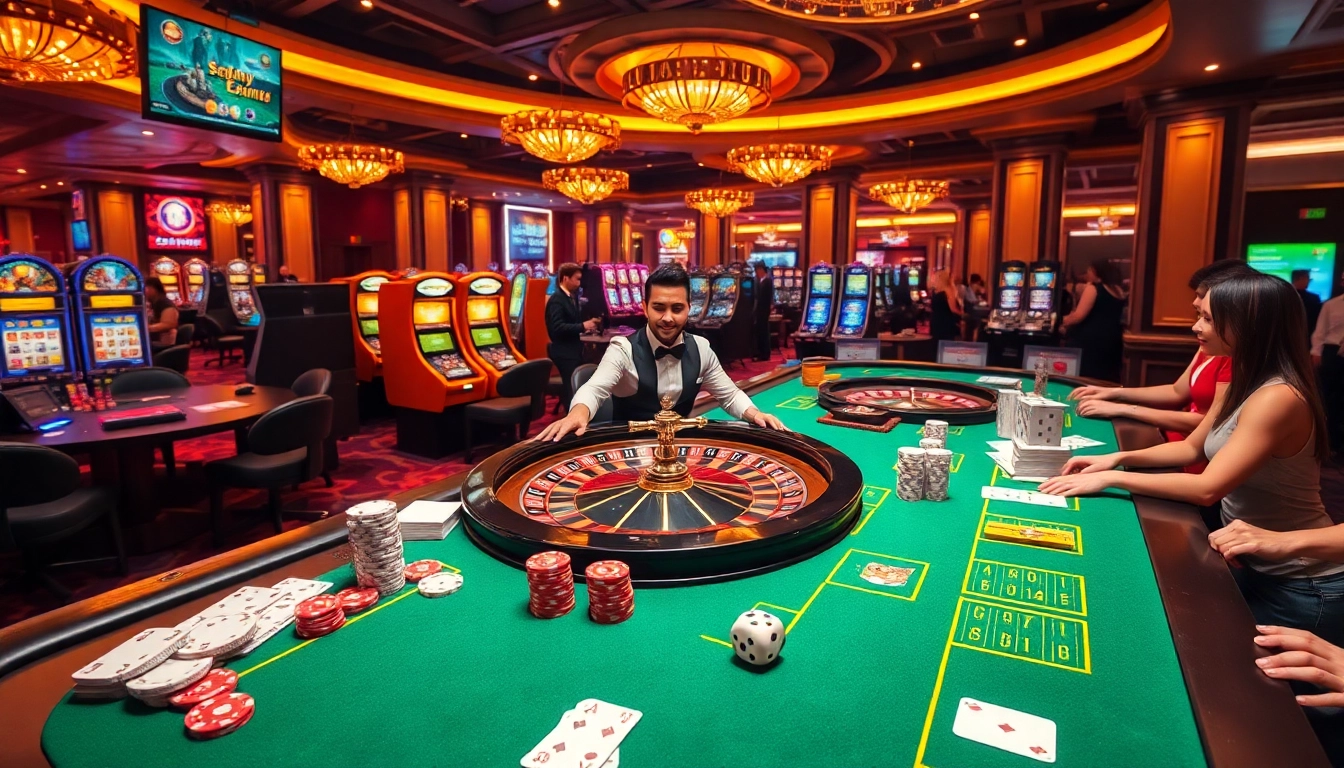 Experience thrilling gameplay at sunwin with live dealers, vibrant casino tables, and exciting slot machines.