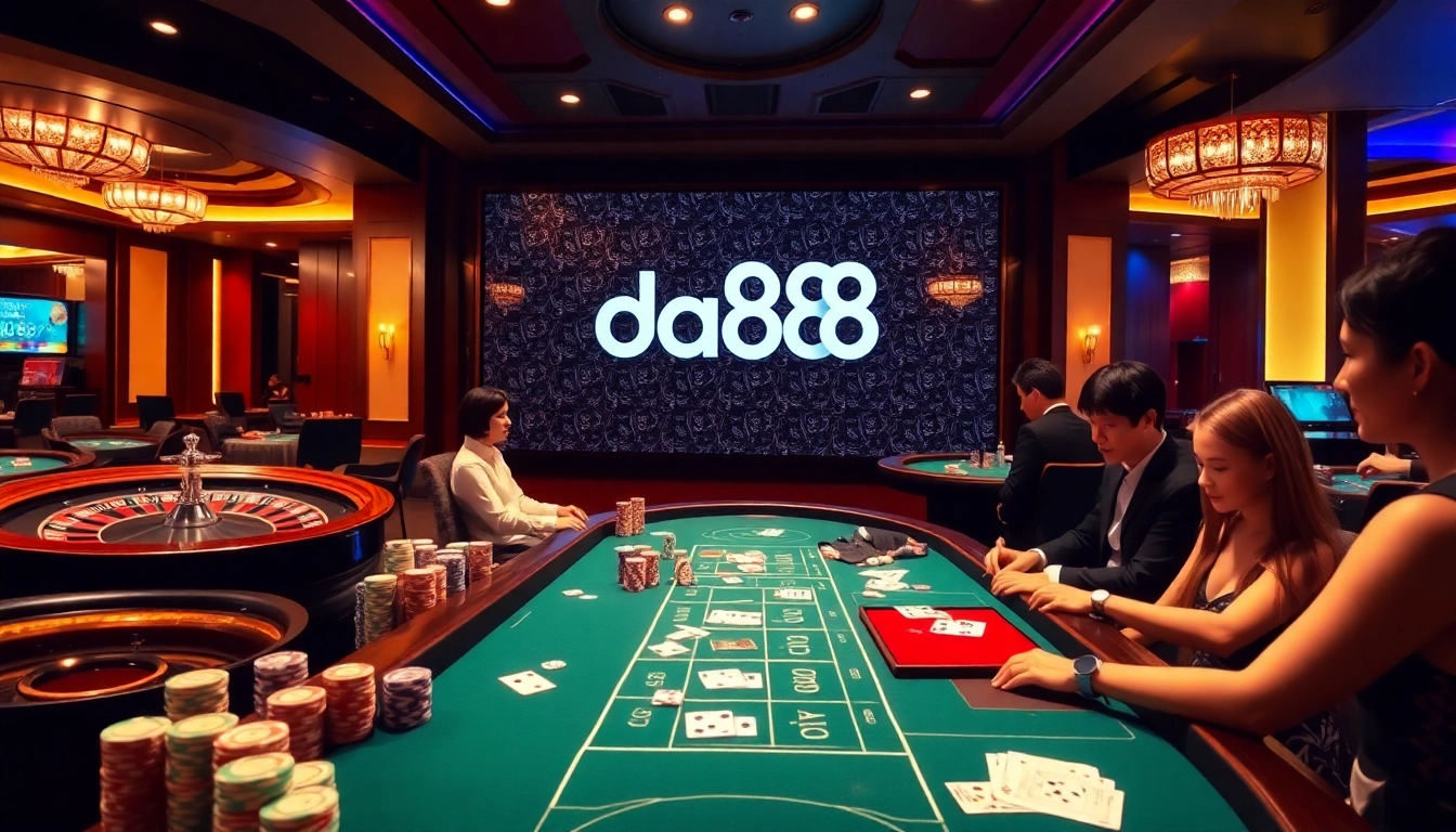 Engage with the da88 bet community while playing poker and enjoying luxury casino gaming.