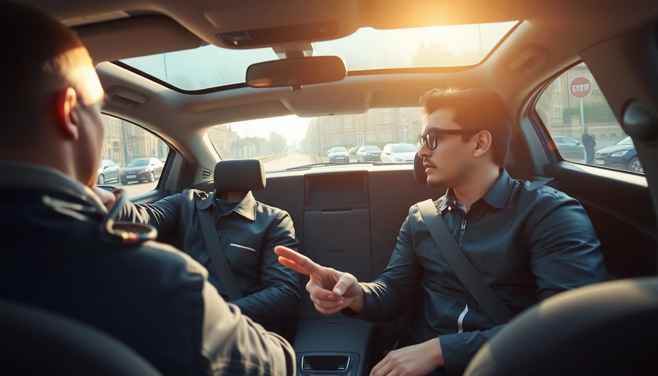 Student learning in an intensive driving course Guildford with a professional instructor.